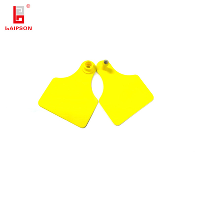 ISO9001 BASF TPU 75mm Double Ear Tag For Cattle Cow Bovine Horse