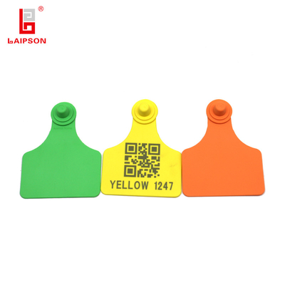 80MM Tpu Medium Animal Ear Tags For Cattle Sheep Pig Livestock Identification