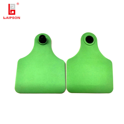 TPU Sensitive 860-960Mhz Long Range UHF Two Piece Cattle Ear Tag For Livestock