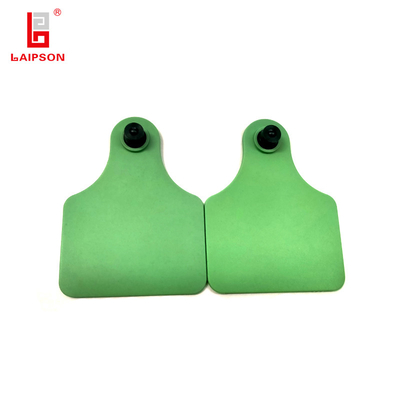 TPU Sensitive 860-960Mhz Long Range UHF Two Piece Cattle Ear Tag For Livestock