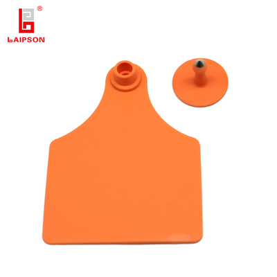 100mm Large Size Visual Tpu Marked Identification Ear Tag With Printing Numbers For Cattle Cow Horse