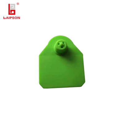 Visiual tpu 50mm Green Tamperproof Animal Ear Tag For Livestock
