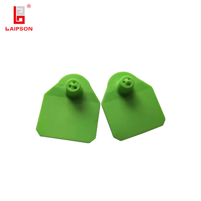 Visiual tpu 50mm Green Tamperproof Animal Ear Tag For Livestock