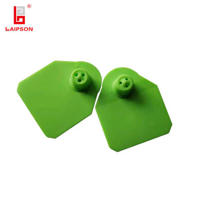 Visiual tpu 50mm Green Tamperproof Animal Ear Tag For Livestock