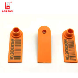 Non Toxic Bigger Size Orange Sheep Ear Tags 55*19mm Oxidation Resistant