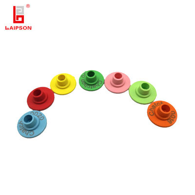 28mm Round Pig Ear Tags Polyether Type TPU Livestock Tracking With Laser Number
