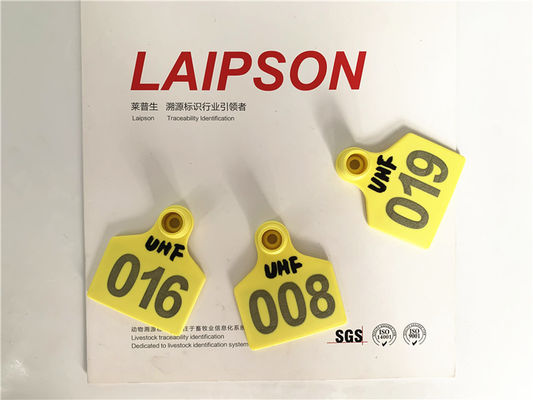 5m Reading Range Reusable Tpu Uhf Ear Tag , Cow Ear Tags With Dairy System